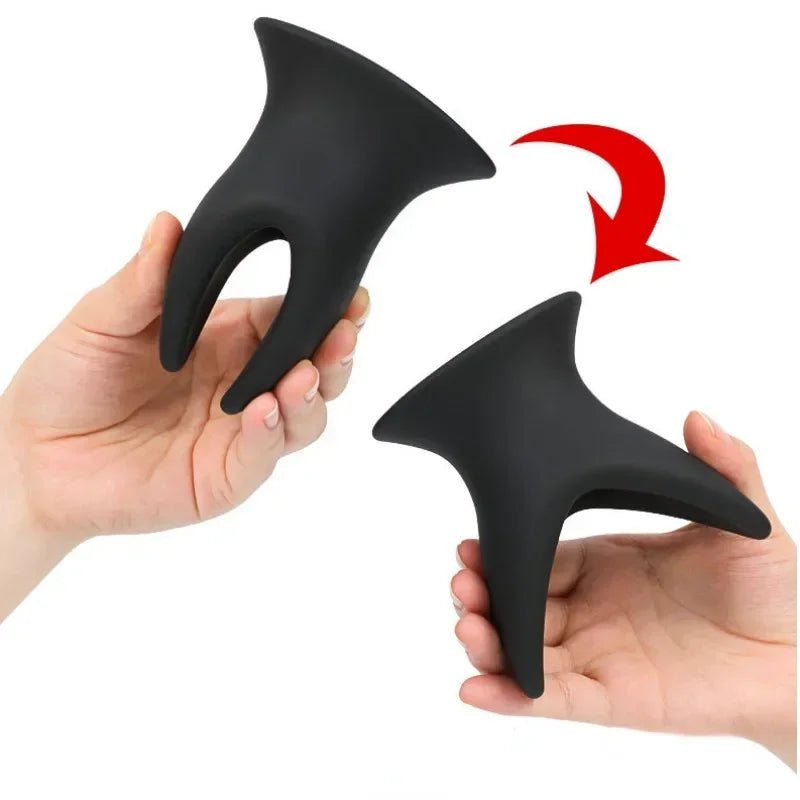 Side profile of plug showing tapered shape