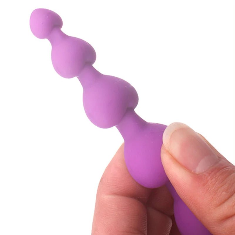 Colour range for heart-bead silicone adult plug