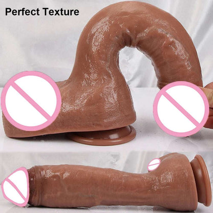 XXL Oversized Realistic Huge Design With Suction C   side profile showing product shape