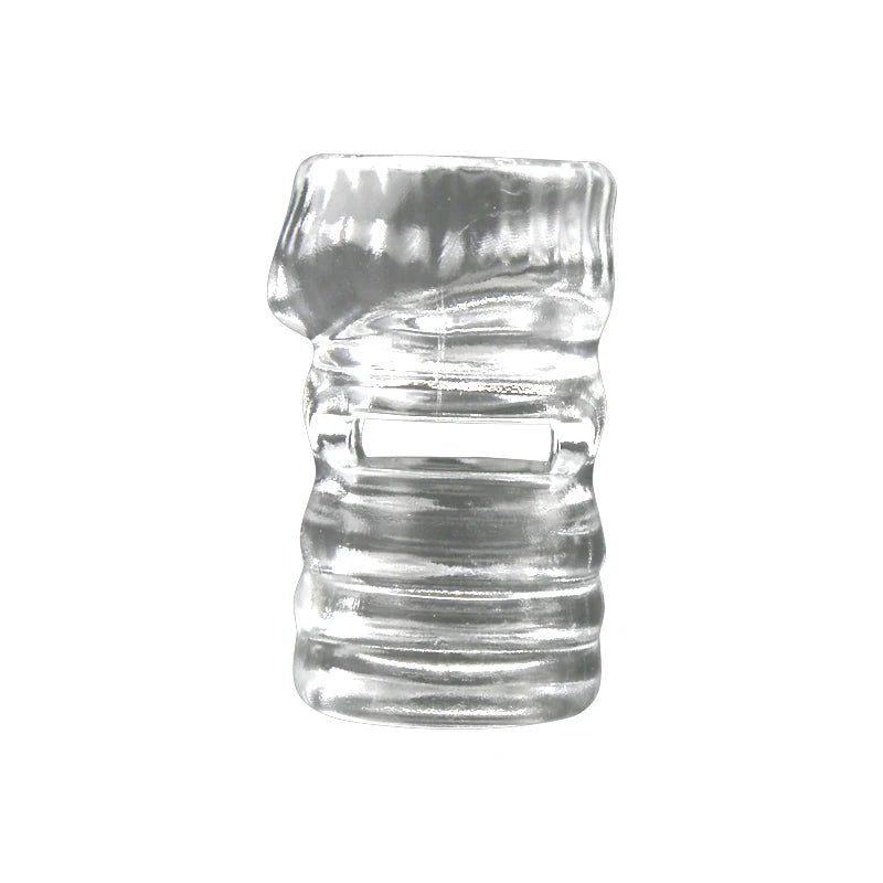 Close-up of silicone or metal ring material