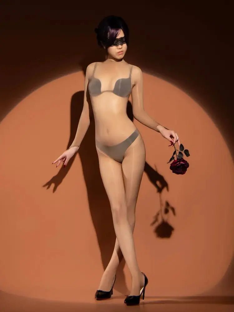 Rear view of lingerie showing back design