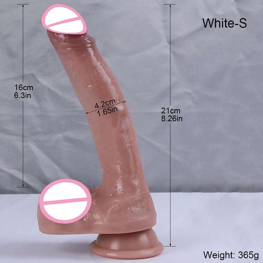 XXL Oversized Realistic Huge Design With Suction C   detail shot of product features