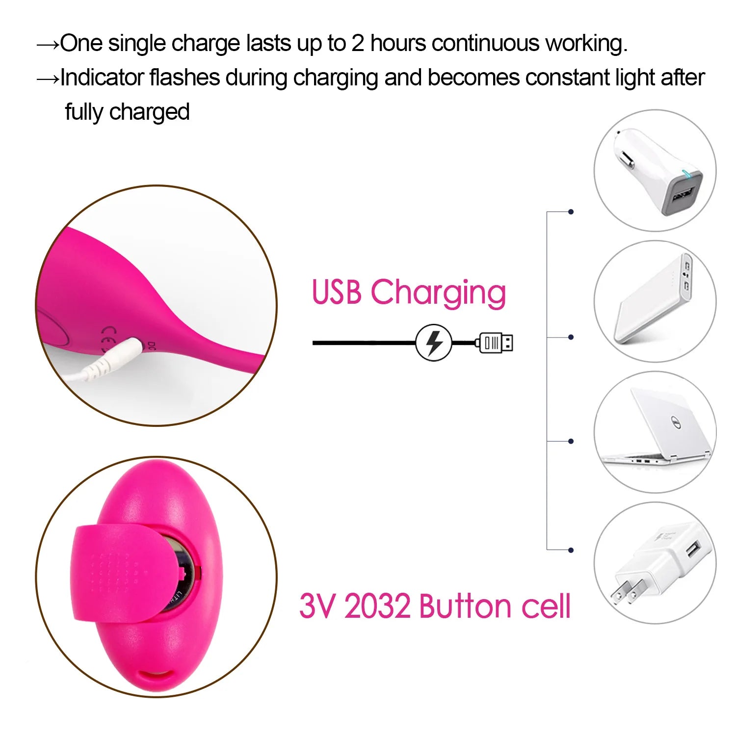 Colour and material options for kegel trainer