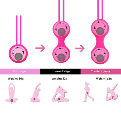 Size comparison of kegel exercise device