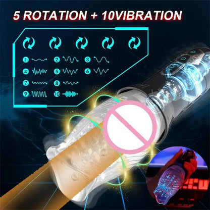 Size comparison of rotation erotica gadgets for men for ultimate pleasure experience with scale reference