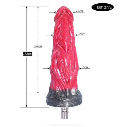 Product overview of rough beast silicone animal toy for ultimate pleasure experience from above