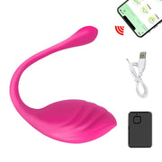 App-Controlled Egg Vibrator with Curved Tail