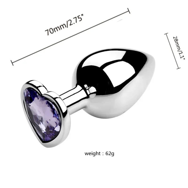 Black crystal variant of stainless steel plug