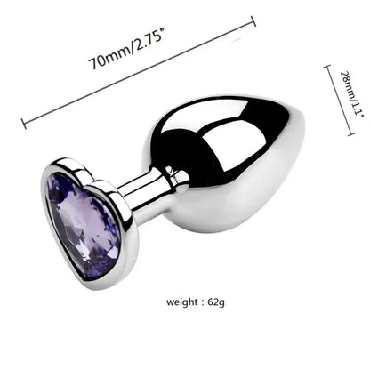 Black crystal variant of stainless steel plug