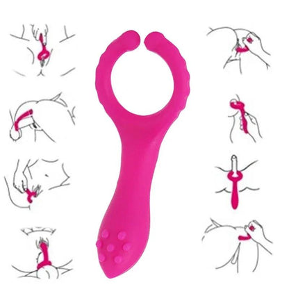 Rear or angled view of g-spot stimulator for ultimate pleasure experience and bliss