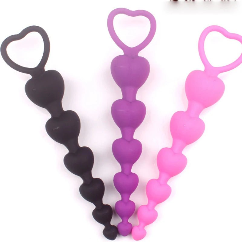 Base detail of heart-bead silicone plug