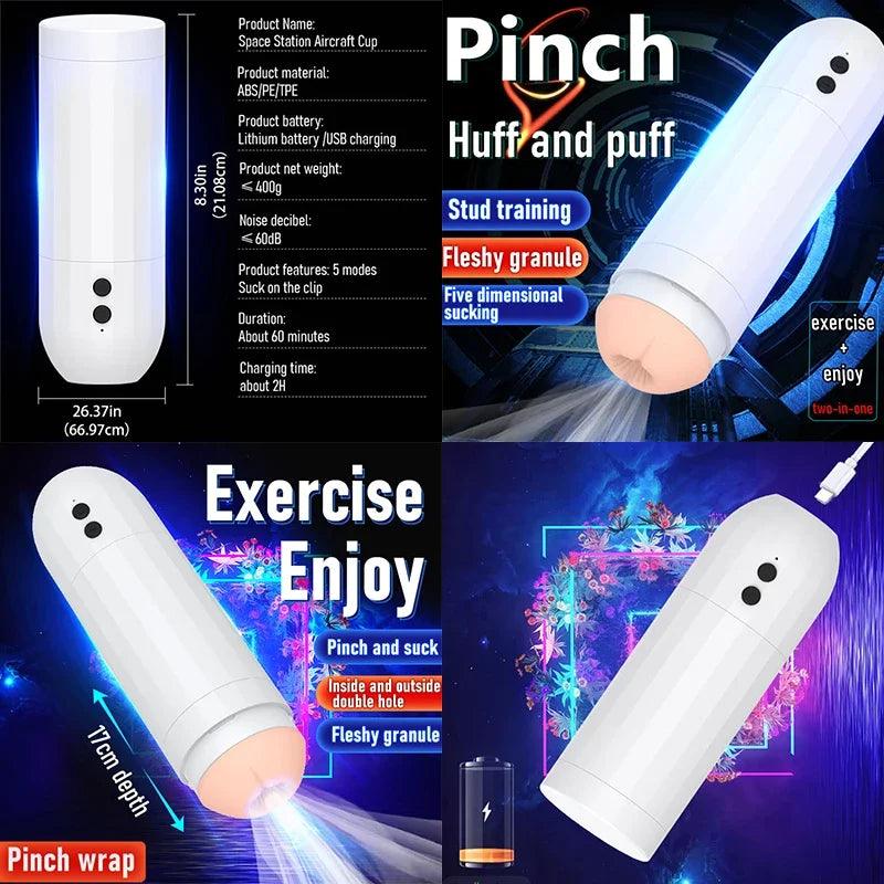 Packaging and accessories included with rod man flesh cup toy for ultimate pleasure experience