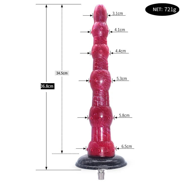 Packaging and accessories included with rough beast silicone animal toy for ultimate pleasure experience