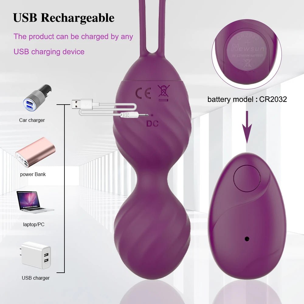 Colour and material options for kegel trainer