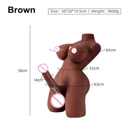Side profile of torso showing proportions