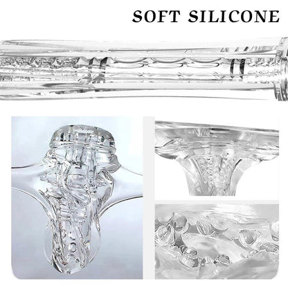 Colour and variant options available for male pleasure device for ultimate soft texture experience