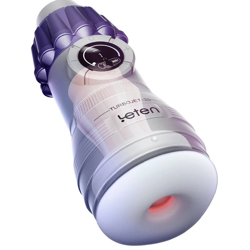 Rear or angled view of new vortex spray 2.0 voice interaction cup for men tool