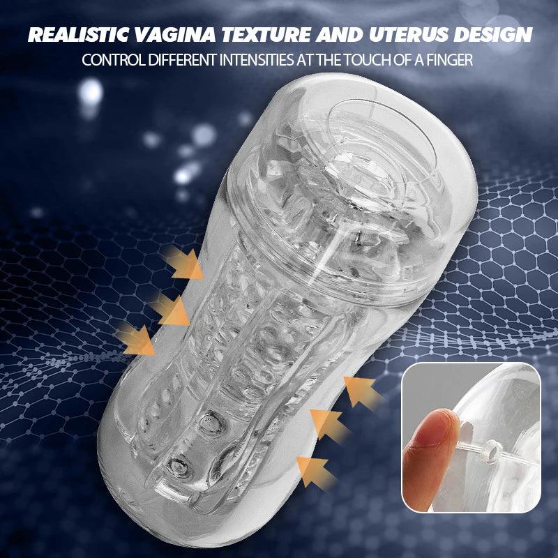 Side profile of male pleasure device
