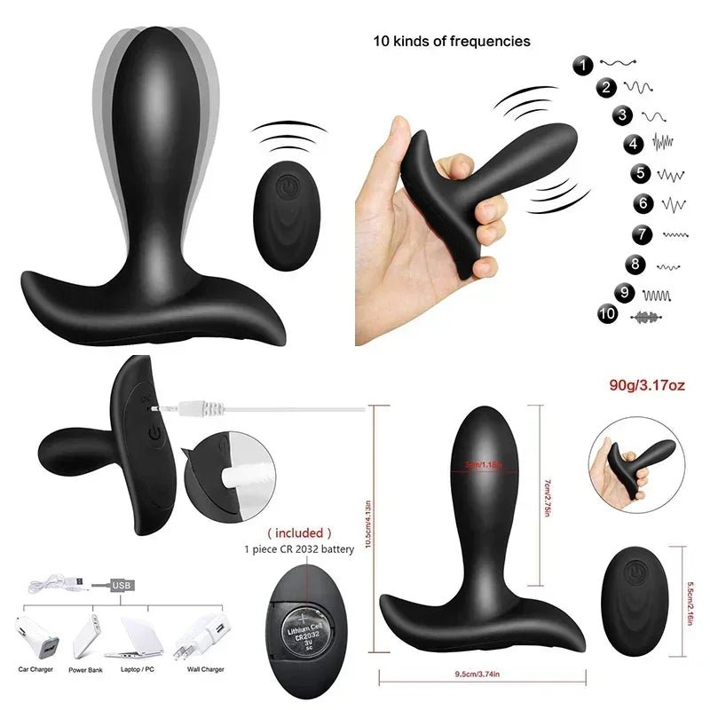 Adult plug   front product view on neutral background