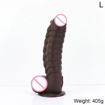 Close-up of material texture and finish on xxl huge realistic dragon scales with suction cup enjoyment