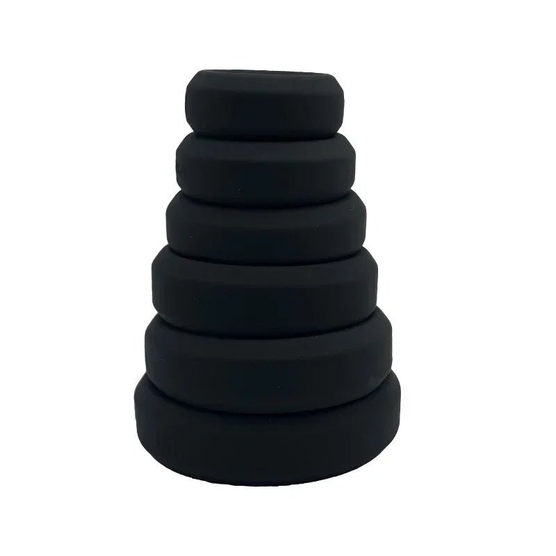 Close-up of silicone or metal ring material