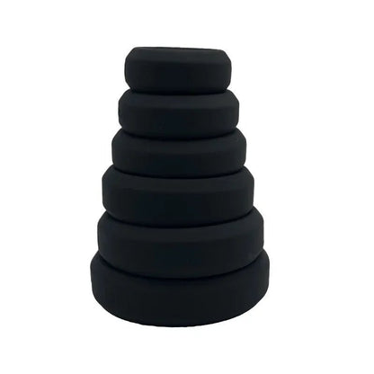 Close-up of silicone or metal ring material