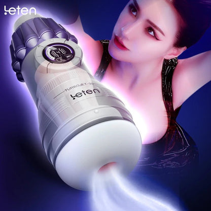 Side profile of new vortex spray 2.0 voice interaction cup for men tool showing shape and proportions