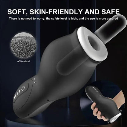 Side profile of silicon devices for men - ultimate pleasure experience showing shape and proportions