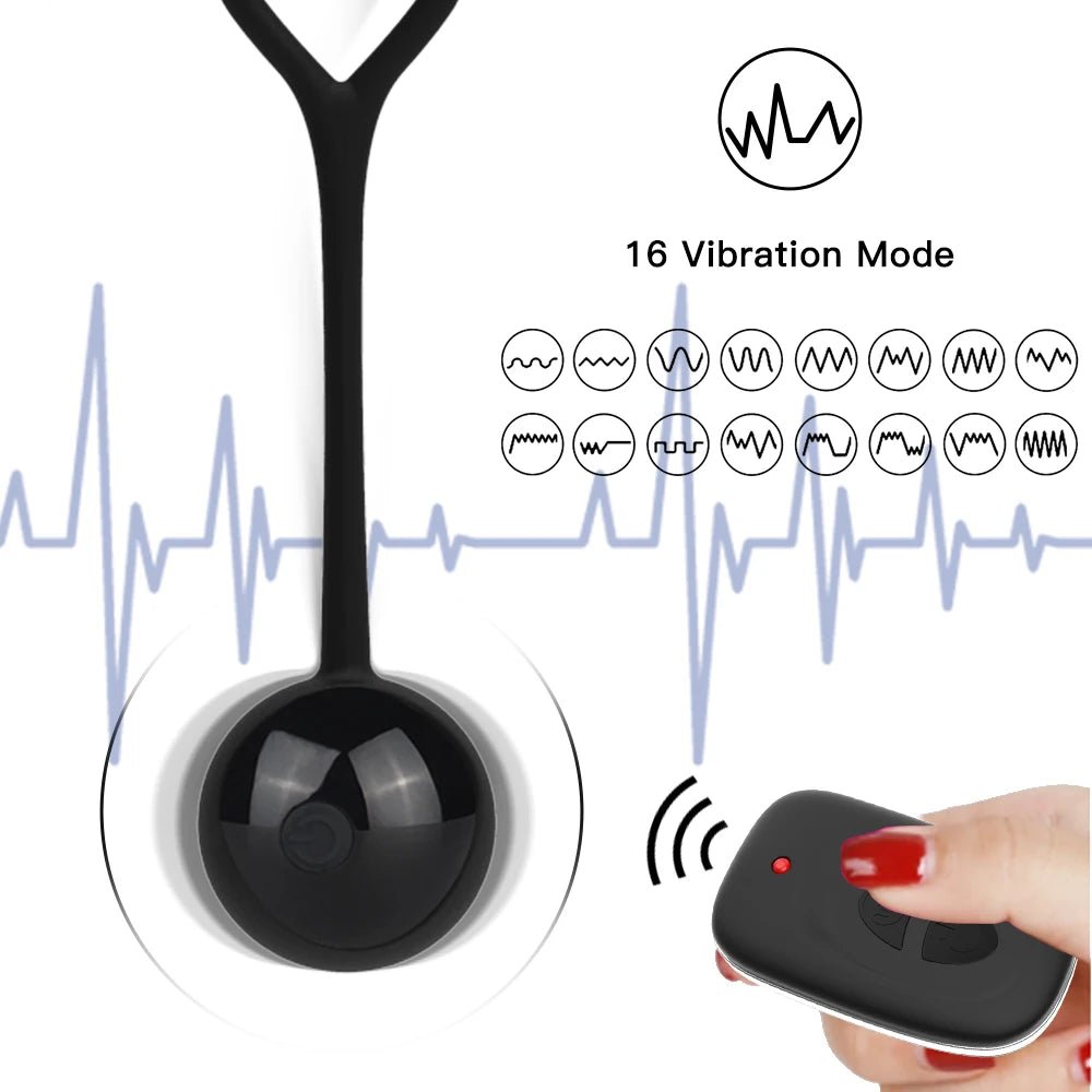Side profile of kegel trainer showing shape