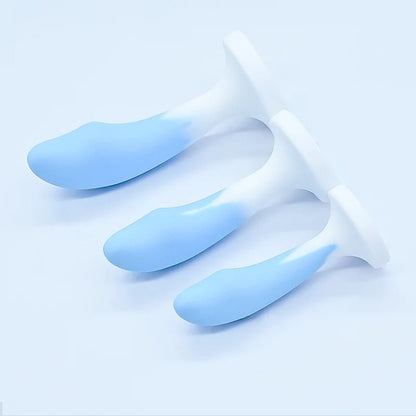 Crystal Base Butt Plug – Silicone Anal Trainer – close-up detail