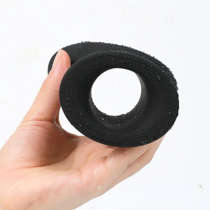 Close-up of silicone or metal material surface