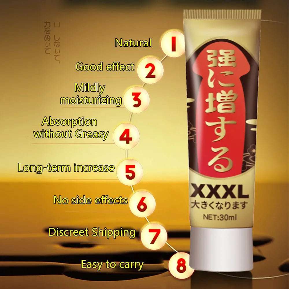 30ml Sex Lube intimate Enlargement Sexual Cream Sex Oil Delay Male Lubricant External Use Fast Effective Grow Bigger adult products
