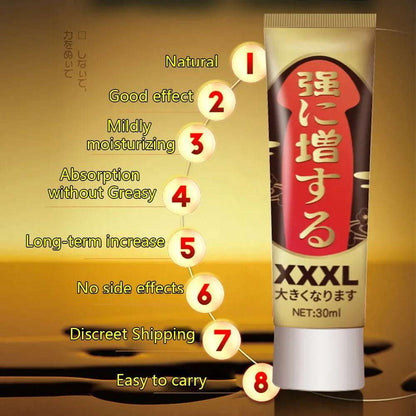 30ml Sex Lube intimate Enlargement Sexual Cream Sex Oil Delay Male Lubricant External Use Fast Effective Grow Bigger adult products