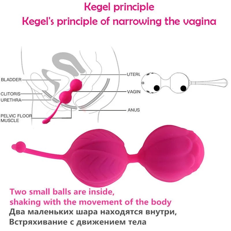 Side profile of kegel trainer showing shape