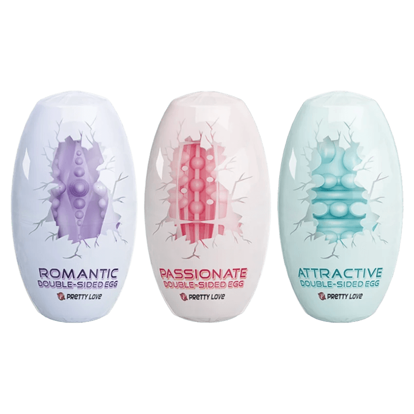 Side profile of silicone pocket toy for men - ultimate pleasure experience showing shape and proportions
