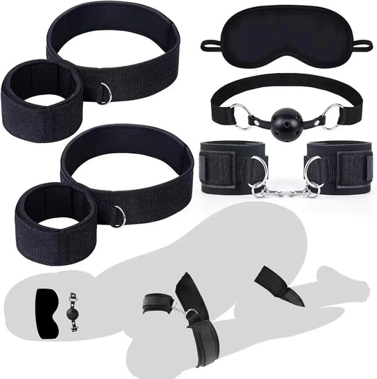 Bed Restraint Set Couple Sex Toys Bondage Kit 18+ Fun