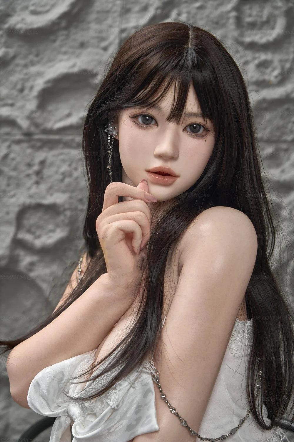 Rear view of adult companion figure