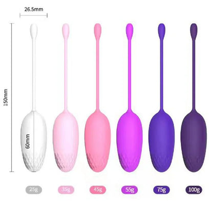 Multiple kegel ball sizes displayed together