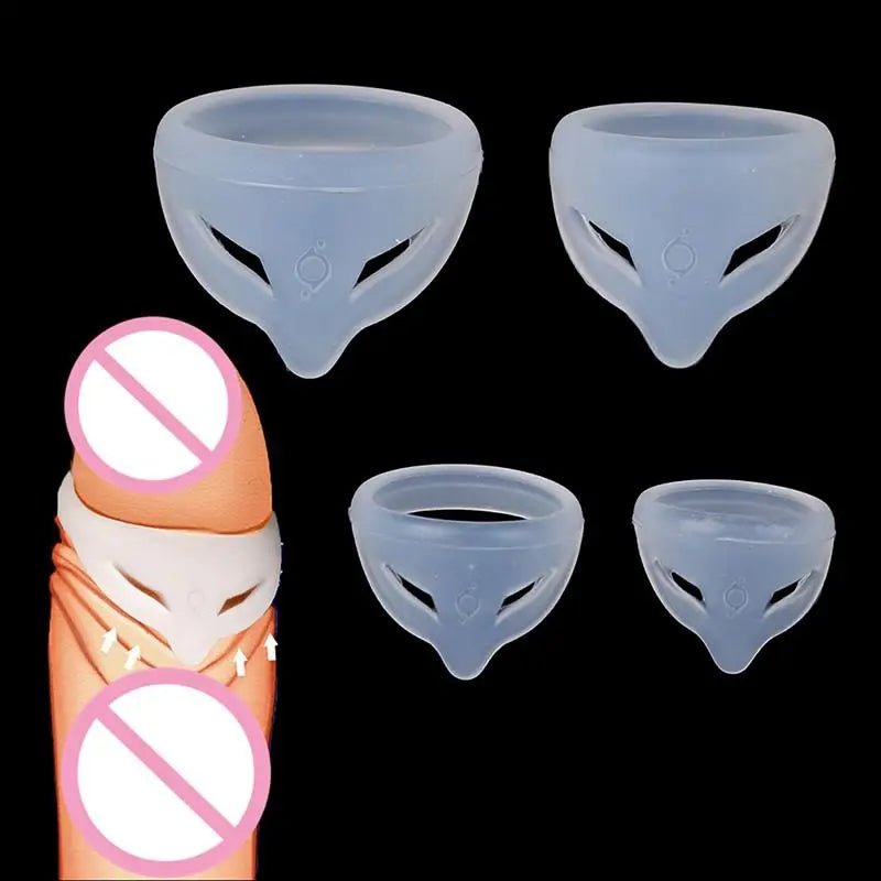 Close-up of silicone or metal ring material
