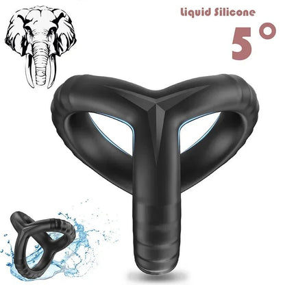 Close-up of silicone or metal ring material