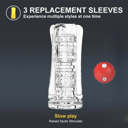 Size comparison of pleasure massager for intimate moments and relaxation device with scale reference