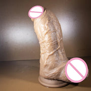 Soft Realistic Dildo with Suction Base – front product view