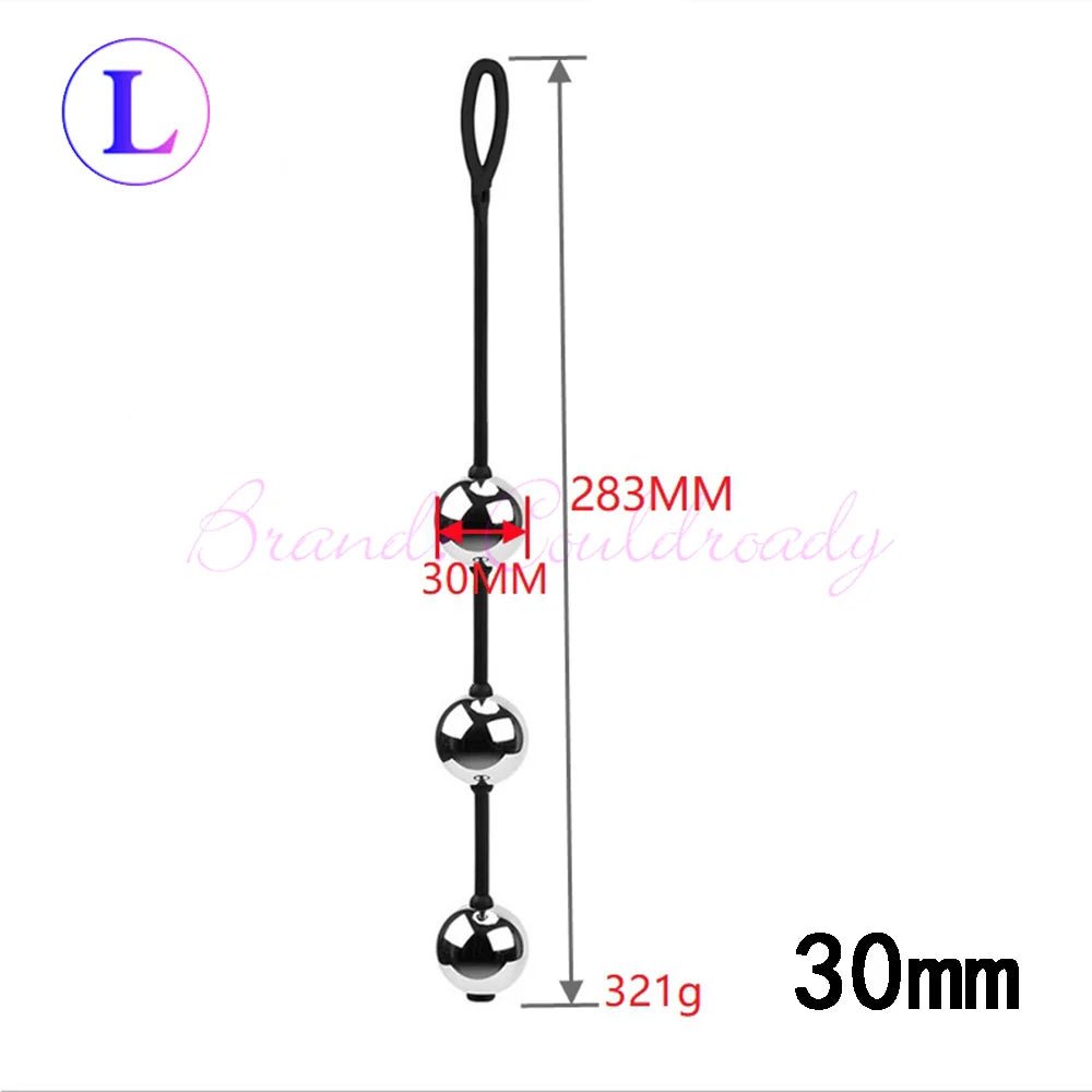 Multiple kegel ball sizes displayed together