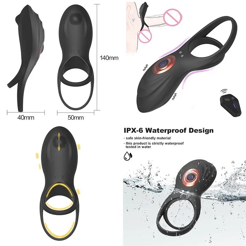 Charging port detail on vibrating ring