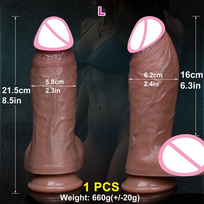 Packaging and accessories included with realistic veins soft thick toy suction cup double silicone