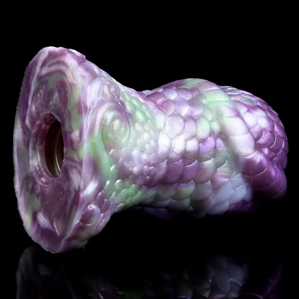 Close-up of silicone or metal material surface