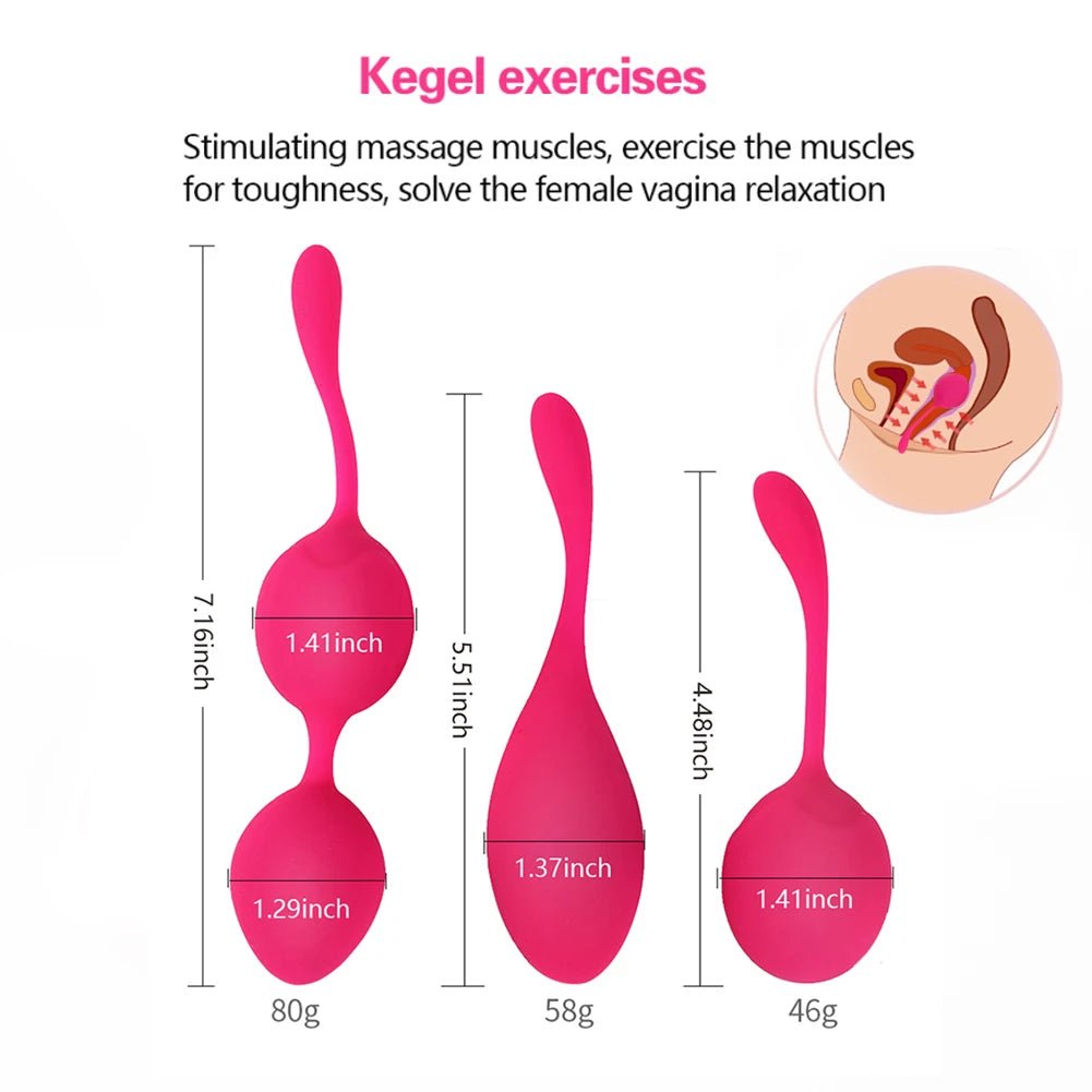 Side profile of kegel trainer showing shape