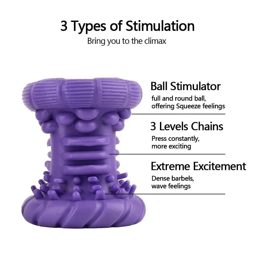 Side profile of male pleasure device