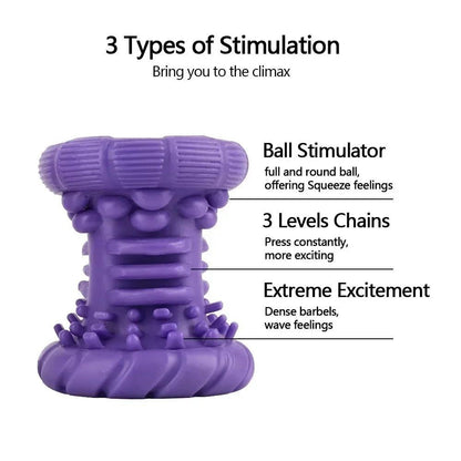 Side profile of male pleasure device