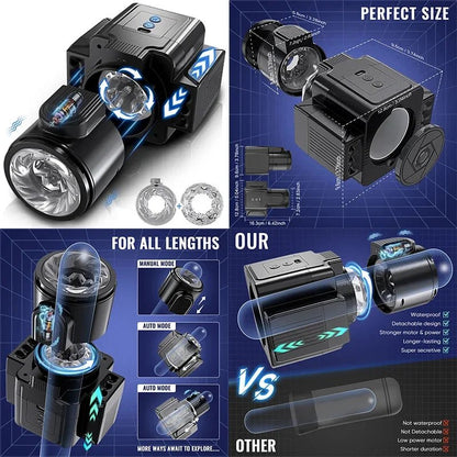Male pleasure device   front product view